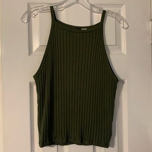 Green halter top